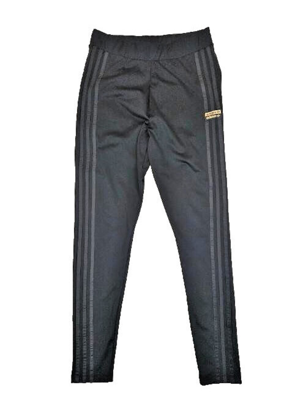 Adidas black athletic pants, size: L, tonal three stripes down the leg